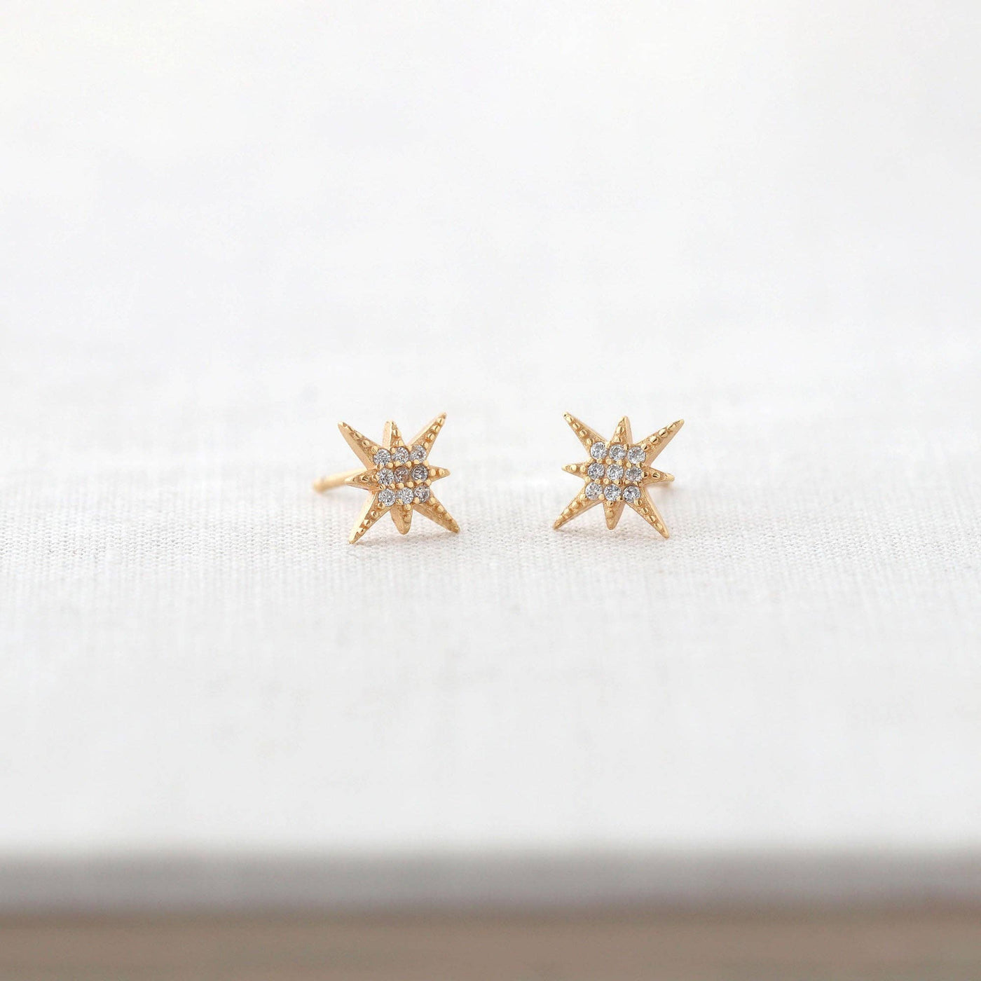 Starburst Crystal Stud Earrings