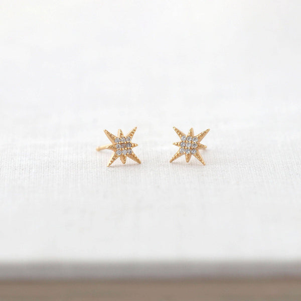 Starburst Crystal Stud Earrings