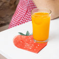 Strawberry-Shaped Paper Napkins