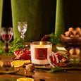 Poinsettia Candle