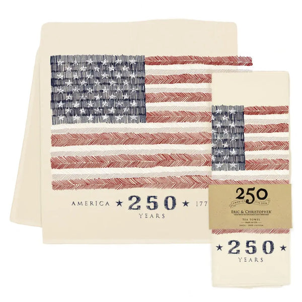 American Flag 250th Anniversary Tea Towel