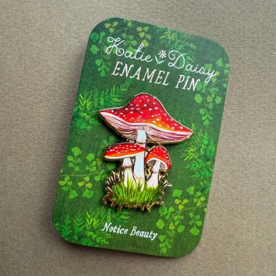 Katie Daisy Enamel Pin