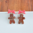 Bow Gingerbread Earrings