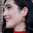 Bow Gingerbread Earrings