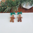 Bow Gingerbread Earrings