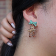 Bow Gingerbread Earrings