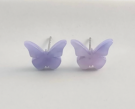 Acrylic Butterfly Studs