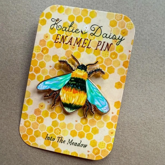 Katie Daisy Enamel Pin