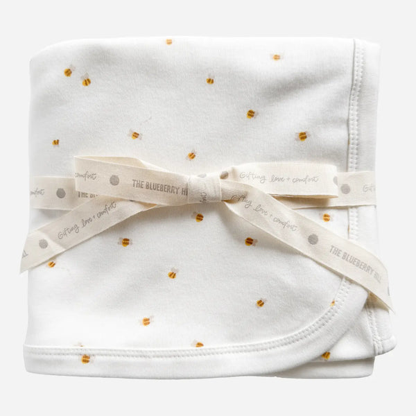 Bee Knit Baby Blanket