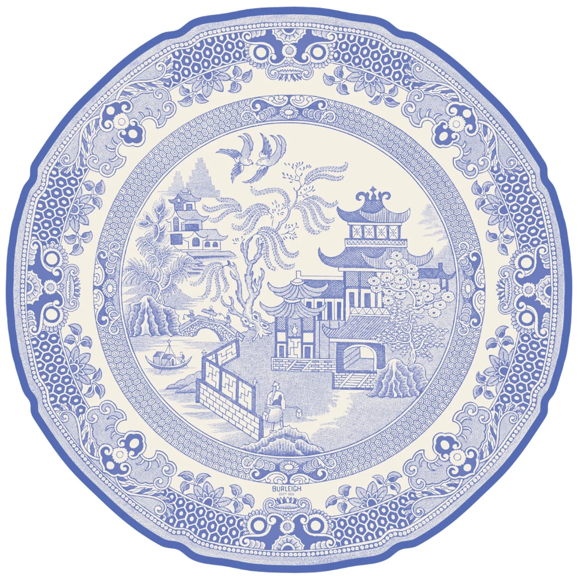Blue Willow Plate Placemats