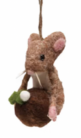 Felt Mouse with Sweet Ornament