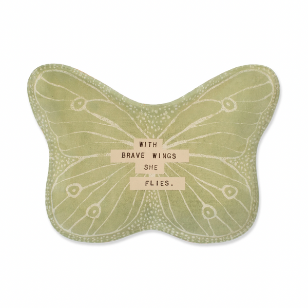 Decoupage Butterfly Plate