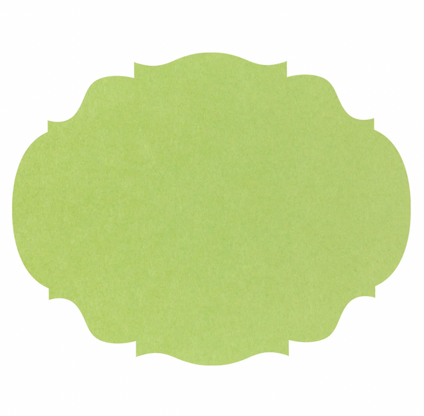 Bright Green French Frame Placemats
