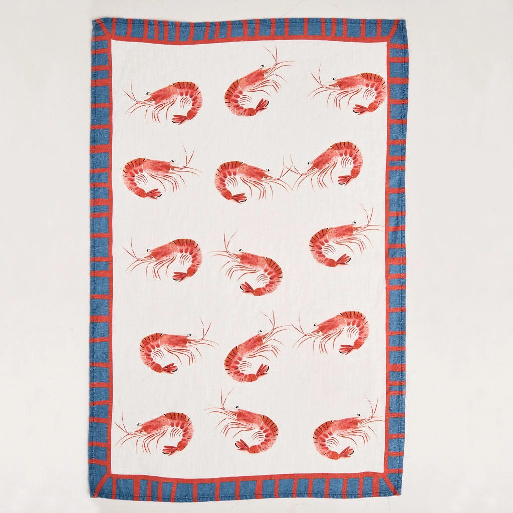 Bucket of Shrimp Tea Towel