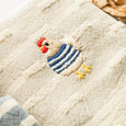 Hand-Stitched Chicken Tea Towel