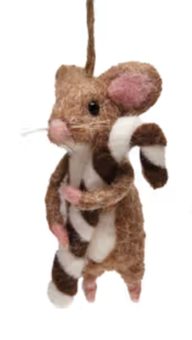 Felt Mouse with Sweet Ornament