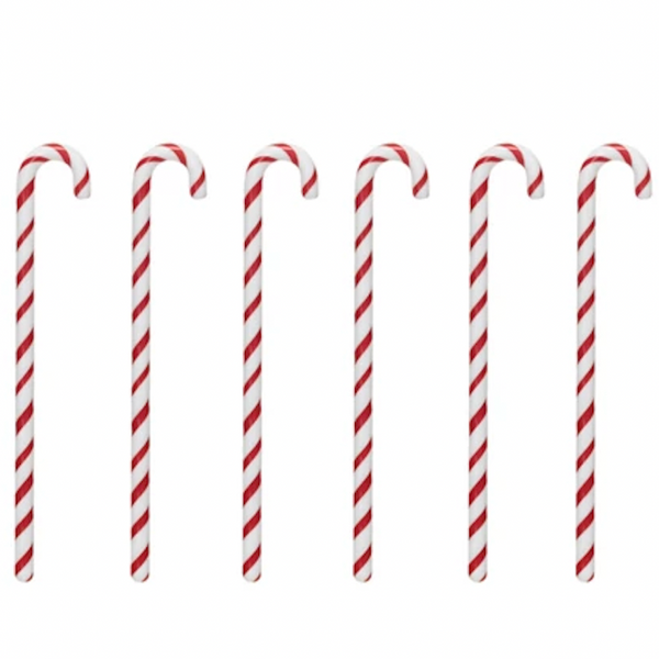 Glass Candy Cane Stir Sticks