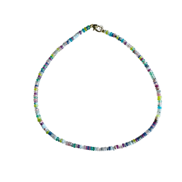 Dainty Seaside Gemstone Necklace