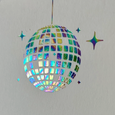 Disco Ball Foil Pressed Notecards