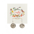 Dog Button Earrings