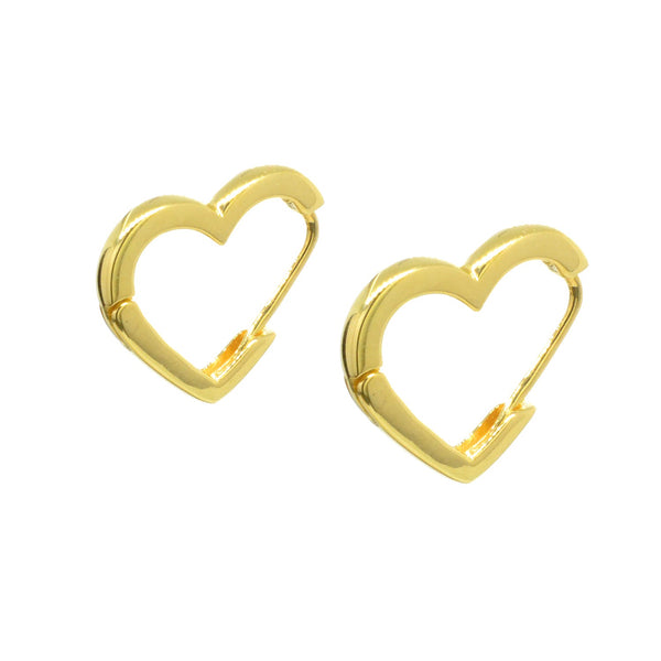 Heart Huggie Earrings