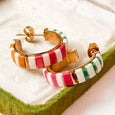 Tila Bead Hoop Earrings