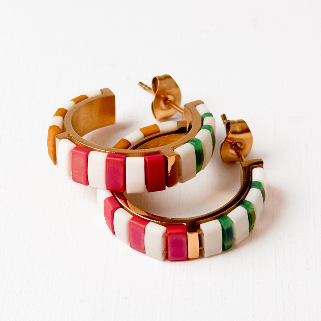 Tila Bead Hoop Earrings