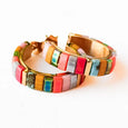 Tila Bead Hoop Earrings