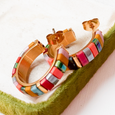 Tila Bead Hoop Earrings