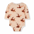 Floral Fox Long Sleeve Onesie