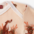 Floral Fox Long Sleeve Onesie