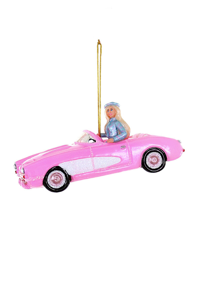 Barbie Pink Corvette Ornament