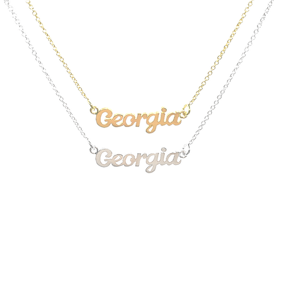 Georgia Script Necklace