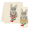 Christmas Dog Tea Towel