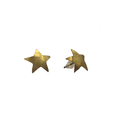 Gia Star Post Earrings, Brass