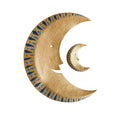 Golden Man on the Moon Board Ornament