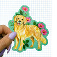 Floral Dog Sticker