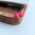 Acrylic Heart Studs