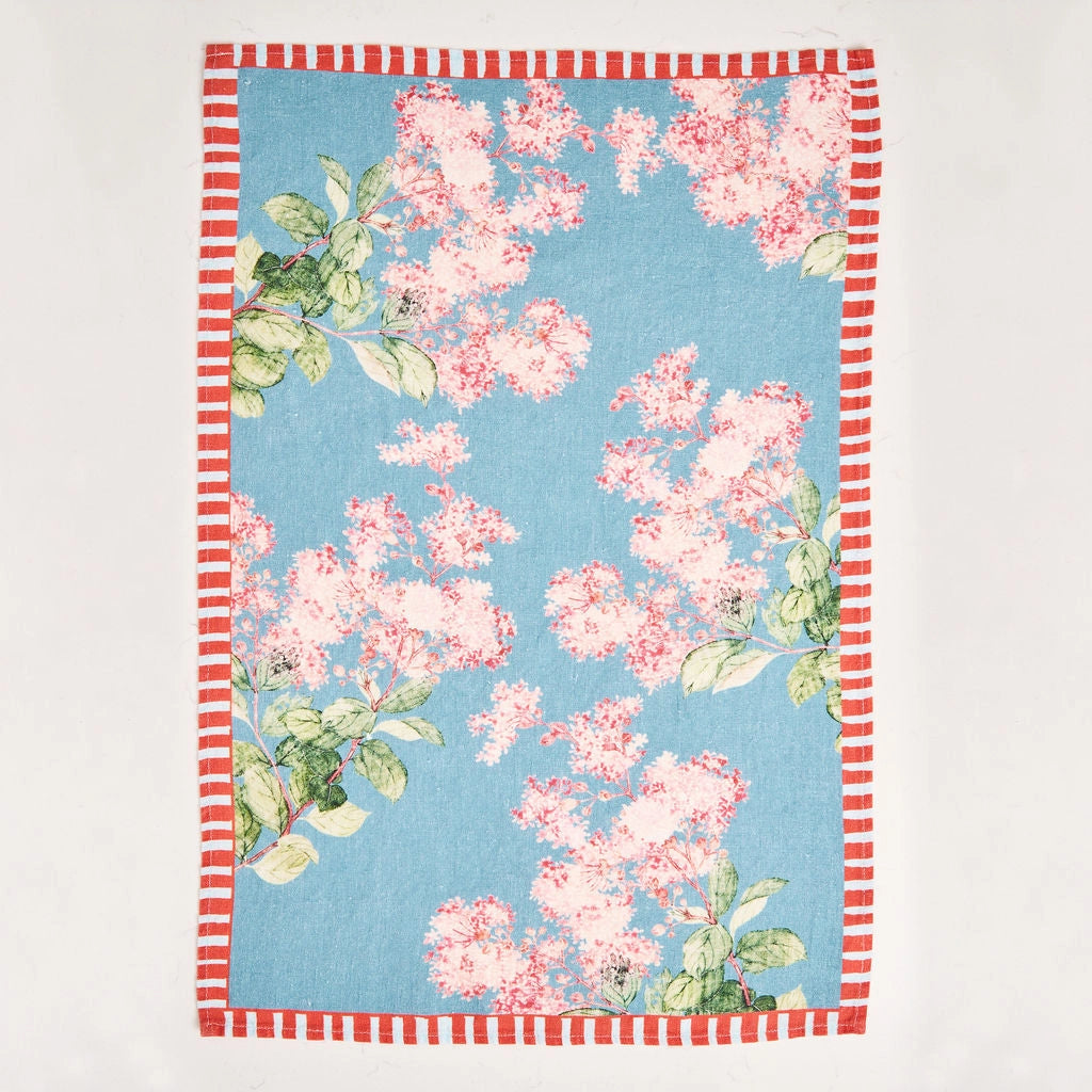 Hydrangea Branch Tea Towel
