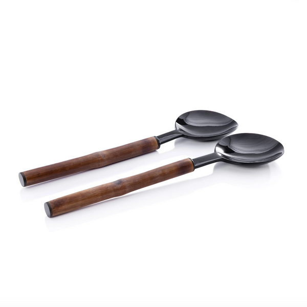 Bamboo and Horn Server Set