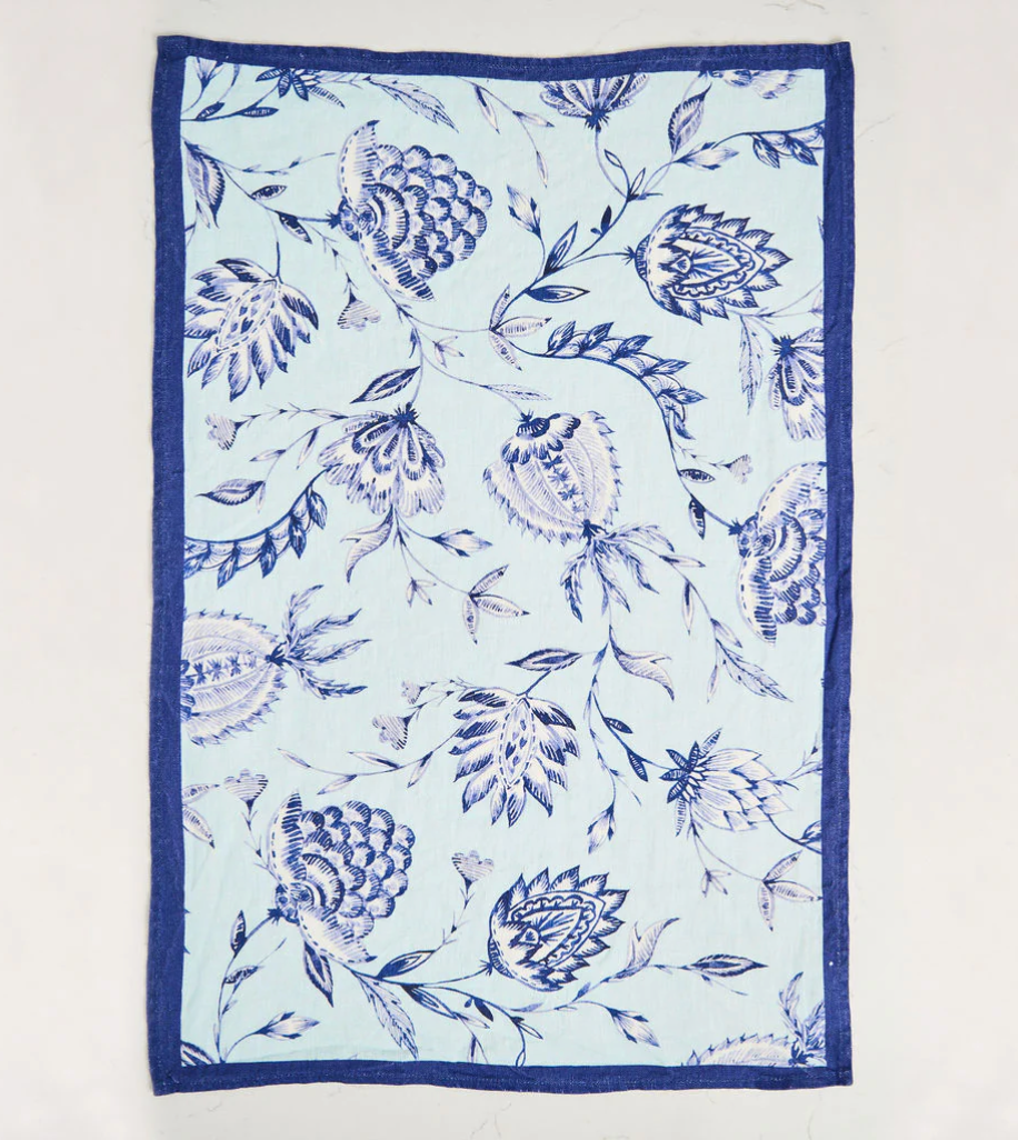 Indigo Batik Tea Towel