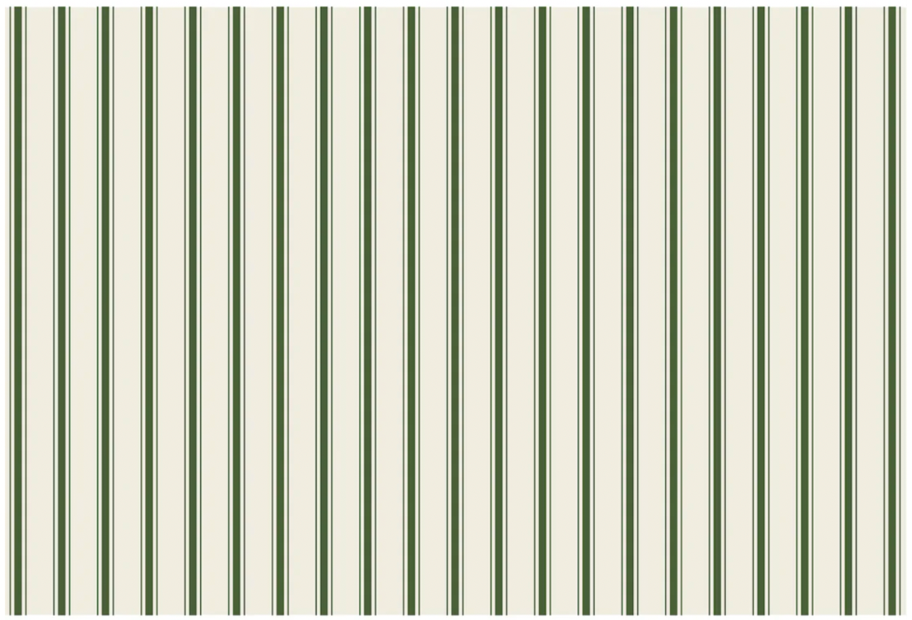 Green Ribbon Stripe Placemats