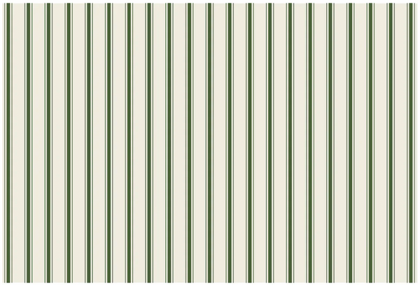 Green Ribbon Stripe Placemats