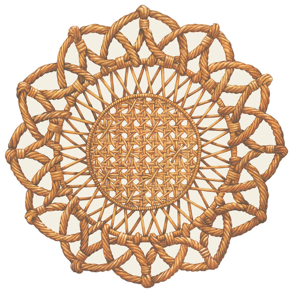 Die-Cut Rattan Weave Placemats