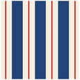 Navy & Red Awning Napkins