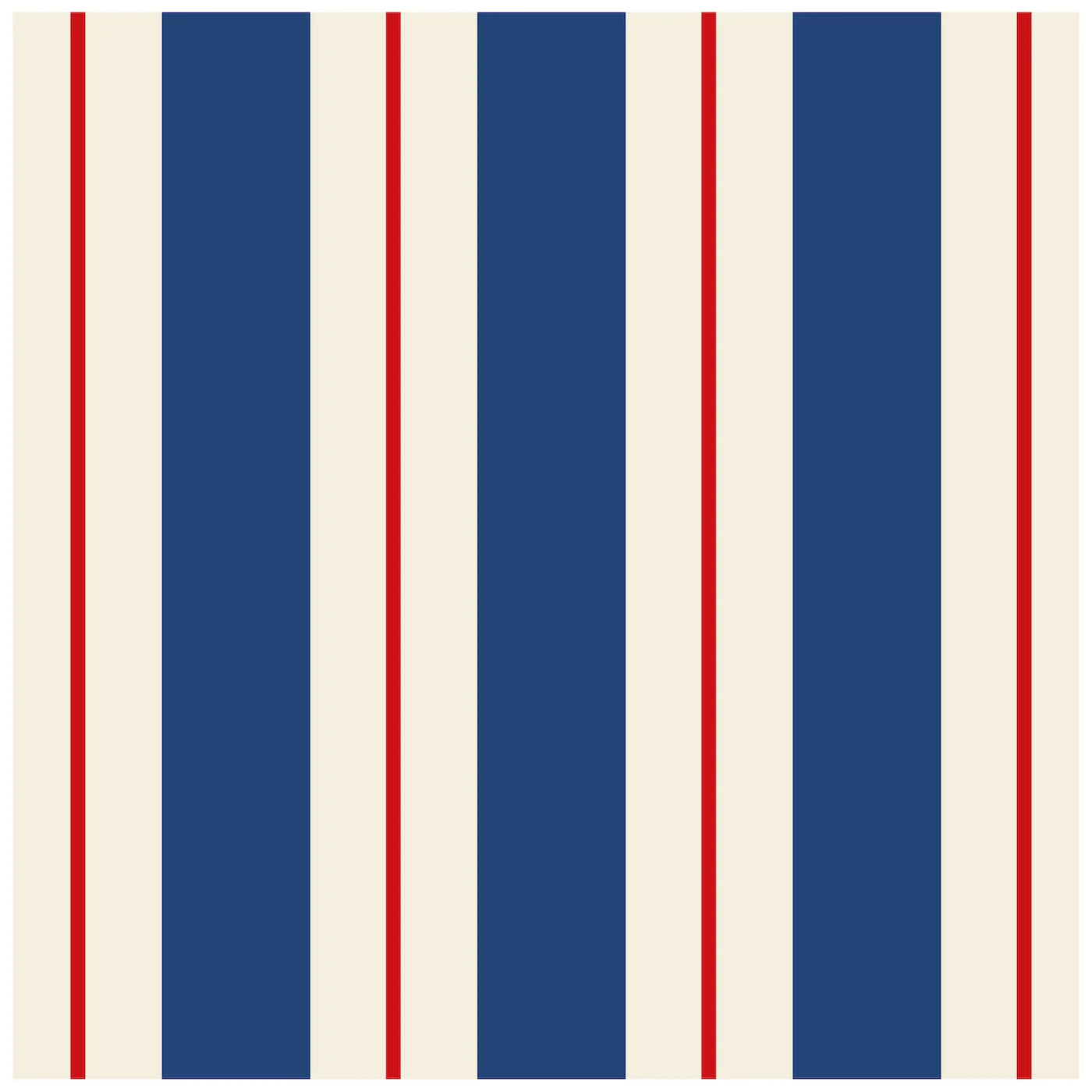 Navy & Red Awning Napkins