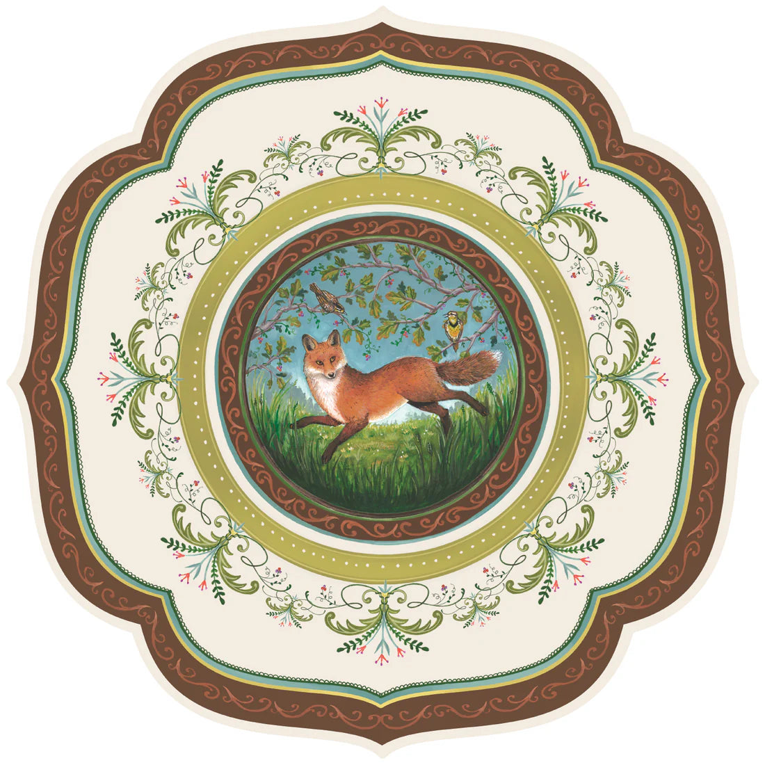 Fanciful Fox China Placemats