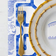 Die-cut Blue Bamboo Placemats