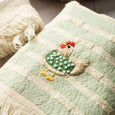 Hand-Stitched Chicken Tea Towel