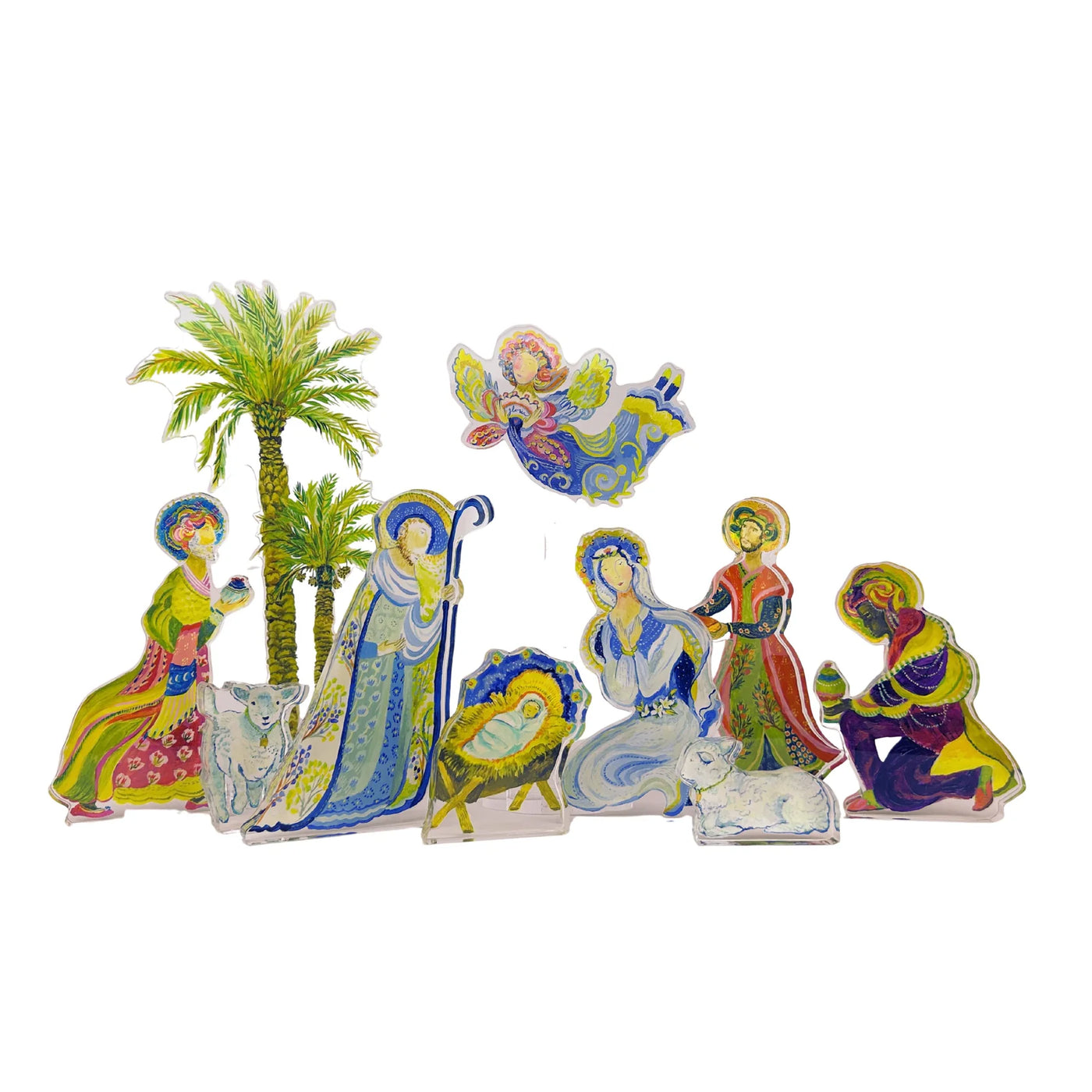 10-Piece Acrylic Nativity Set